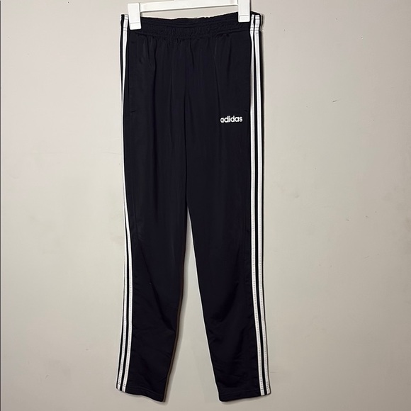 Adidas  Black Joggers with White Stripes - Picture 1 of 8
